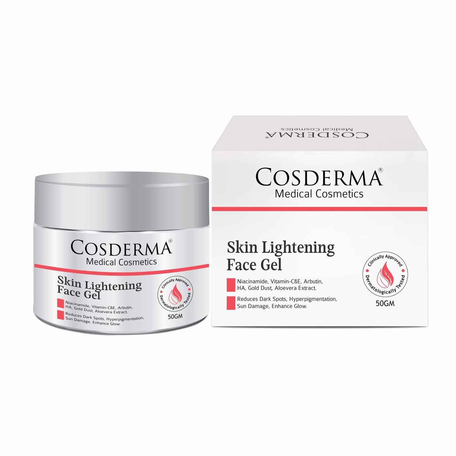Buy Cosderma Skin Lightening Face Gel | Anti-Aging & Even Skin Tone 50 gm - Purplle