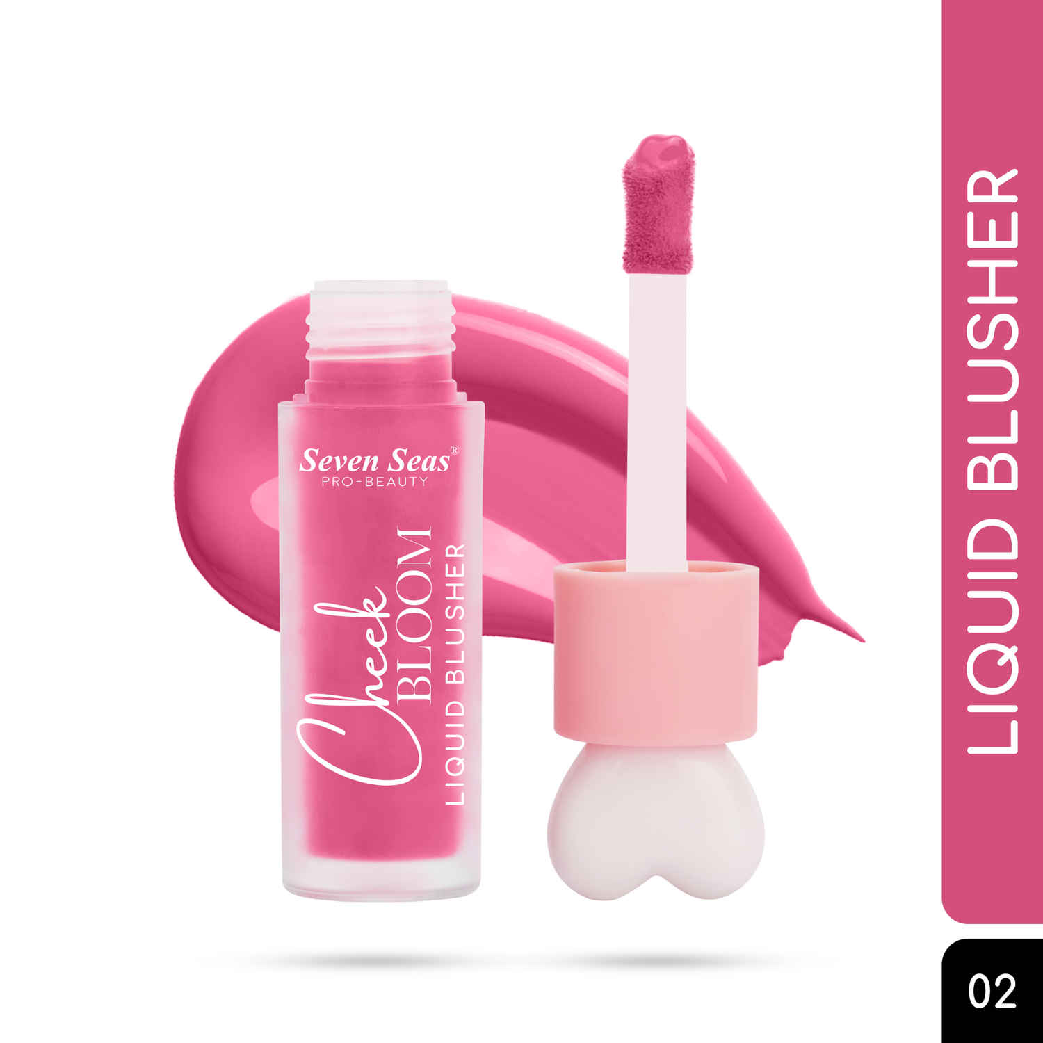 Buy Seven Seas Cheek Bloom Liquid Blusher & Lip Gloss - 02 Chic Pink (5 gm) | Highly Pigmented | Long-lasting | Waterproof | Buildable & Blendable | All Skin Types - Purplle