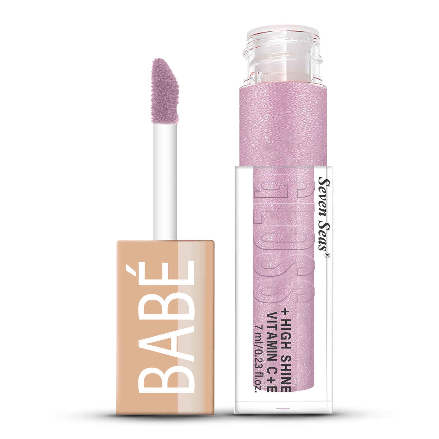 Buy Seven Seas Babe Glittery Lip Gloss - 01 Pink (7 ml) | With High Shine Lip Color For Glossy Look | Lightweight Non Sticky Lip shiner For Moisturizing Lips - Purplle