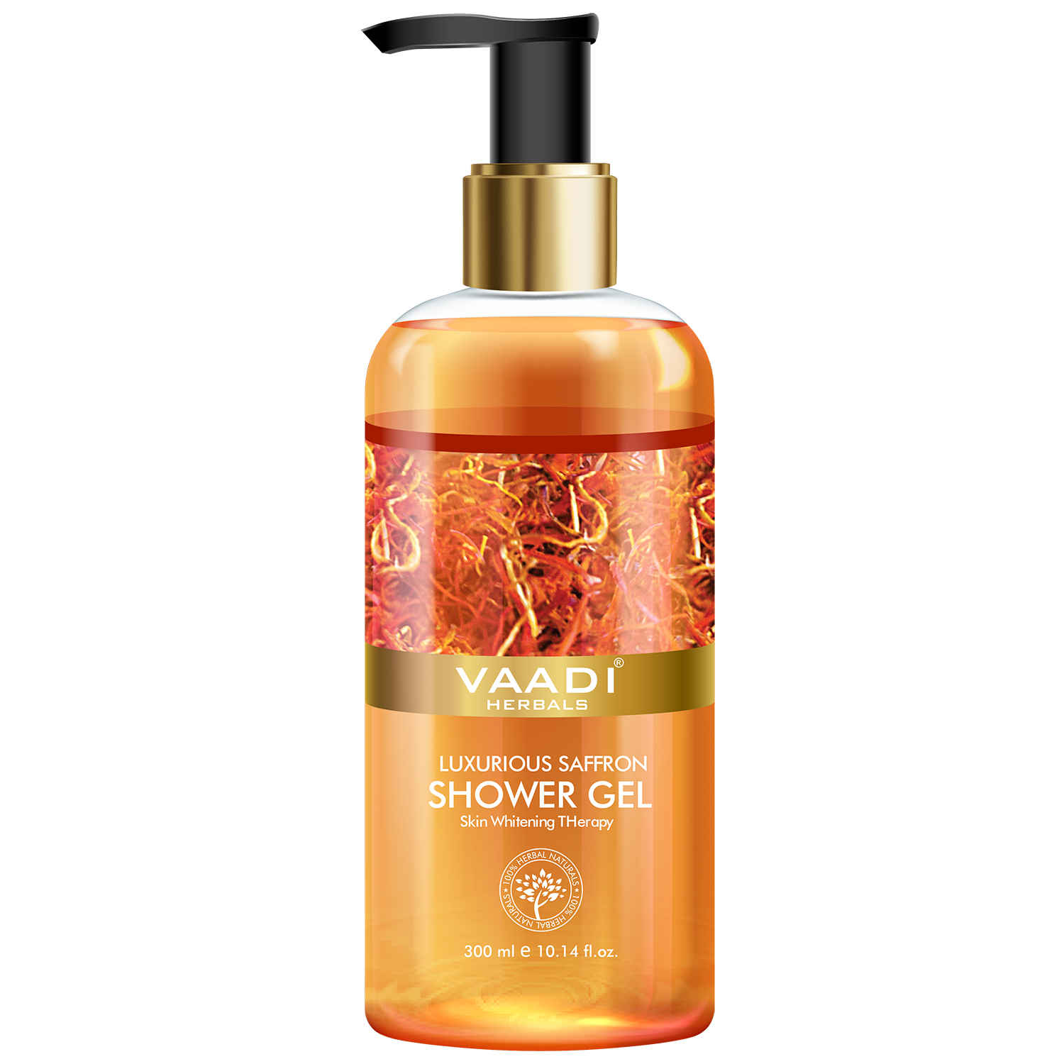 Buy Vaadi Herbals Luxurious Saffron Shower Gel (300 ml) - Purplle