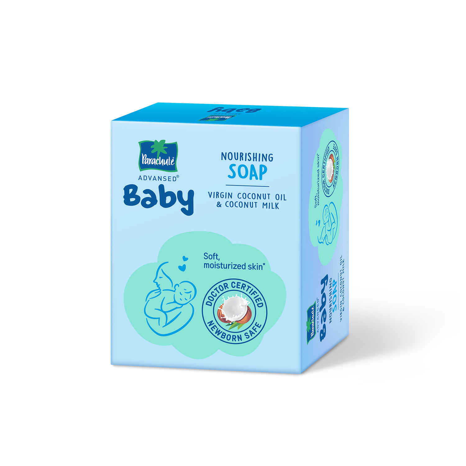 Buy Parachute Advansed Baby Soap for Newborn Babies | Doctor Certified| Virgin Coconut Oil & Coconut Milk | Prevents Dryness | 75 gm x 3=225 gm - Purplle