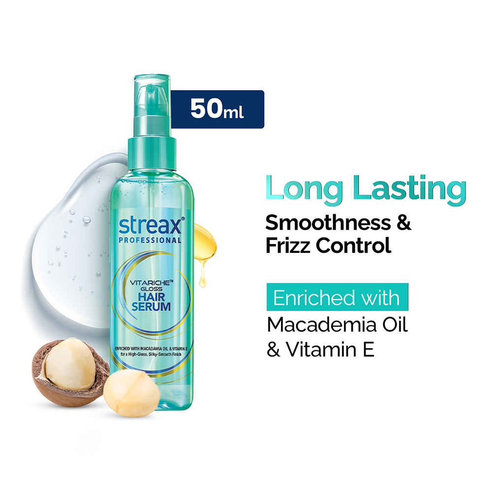 Buy Streax Professional Vitariche Gloss Hair Serum - 50 ml - Purplle