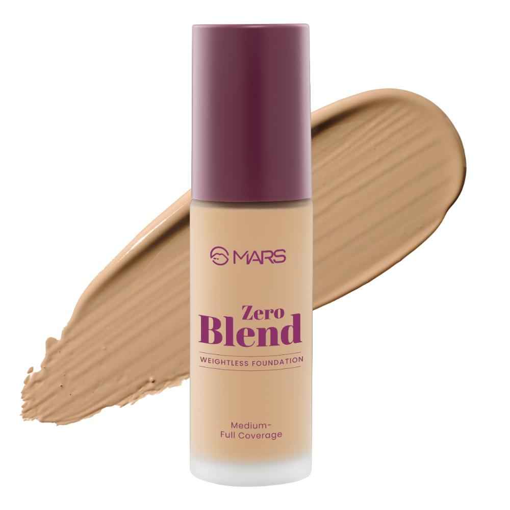 Buy MARS Zero Blend Weightless Foundation for Makeup (30 ml) (10-CHESTNUT COCOA) | Lightweight & Long-Lasting | Matte Finish | Buildable Coverage | Sweat-Proof | Hydrating Formula - Purplle