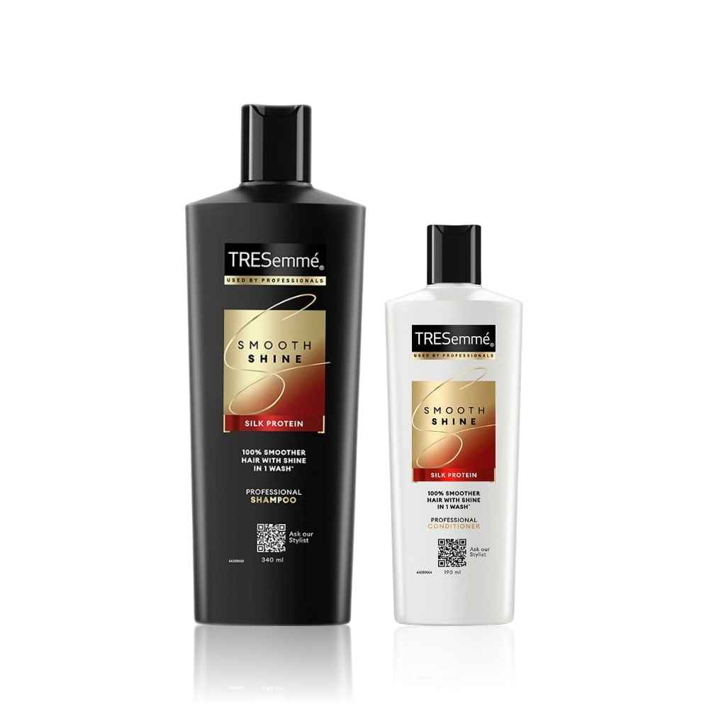 Buy TRESemme Smooth & Shine Shampoo (340 ml) + TRESemme Smooth & Shine Conditioner (190 ml) Combo of 2 Haircare kit - Purplle
