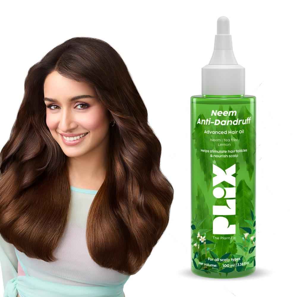Buy PLIX Neem Anti-Dandruff Advanced Hair Oil | Reduces Dandruff | Soothes Itchy Scalp | Calms Inflammation | Non-Greasy & Lightweight | Dermatogically Tested |100 ml - Purplle