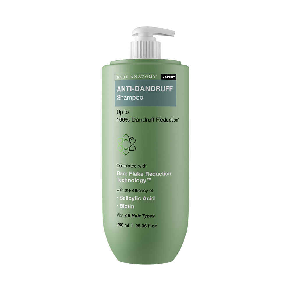 Buy Bare Anatomy Expert Anti-Dandruff Shampoo | Up to 100% Dandruff Reduction | Targets Oily Scalp and Sheds Dry Flakes | 750 ml - Purplle