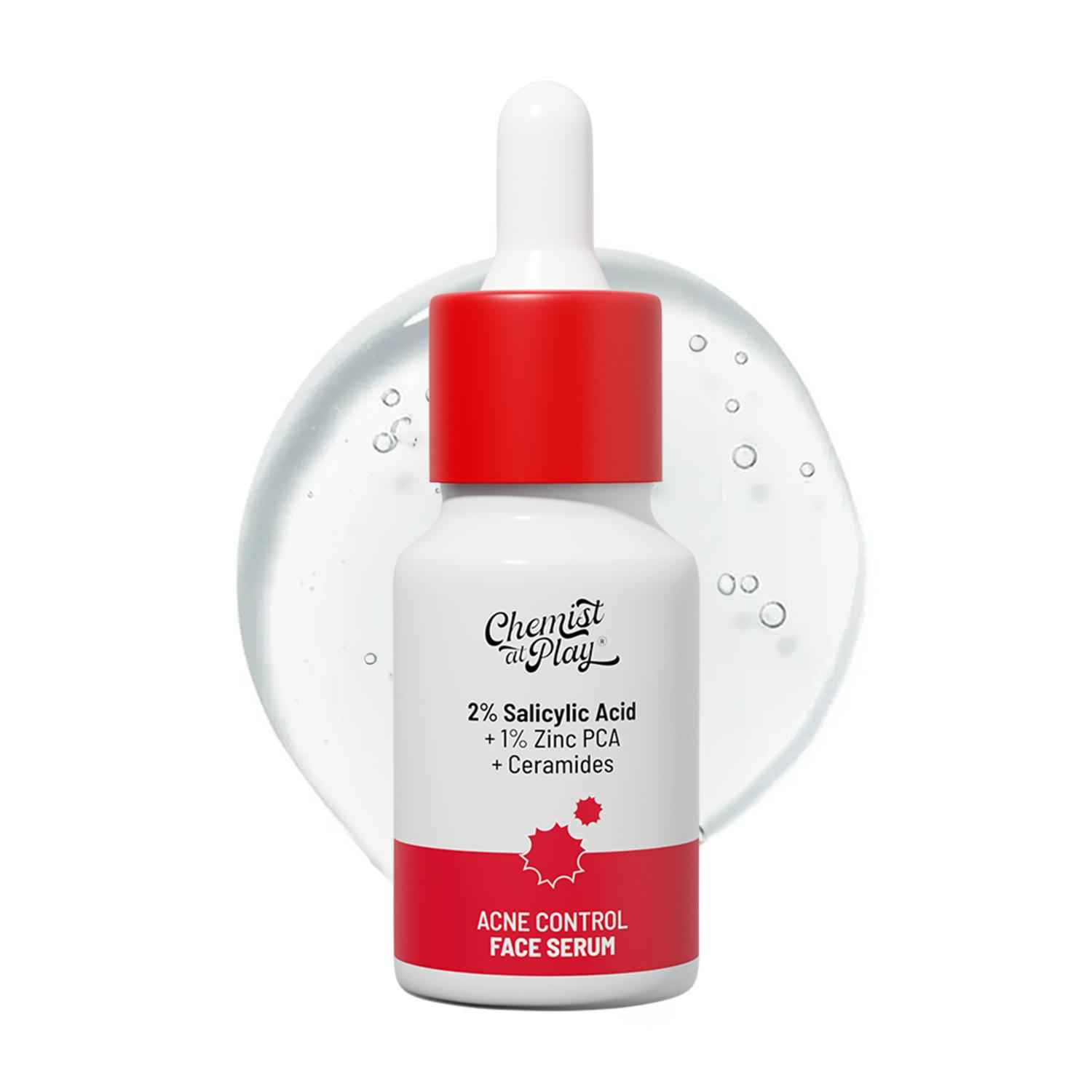 Buy Chemist At Play 2% Salicylic Acid Face Serum | Treats Active Acne | Controls Excess Oil | Fades Acne Marks | Improves Skin Texture | 10 ml - Purplle