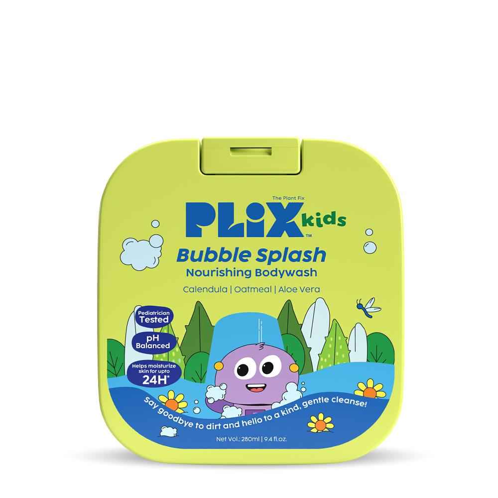 Buy PLIX Kids Bubble Splash Nourishing Body Wash | Gentle cleansing without dryness | 24-hour hydration | Strengthens skin barrier & soothes sensitive skin | Sulfate-free & dermatologically tested | 280 ml - Purplle