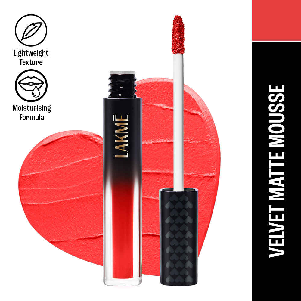 Buy Lakme Absolute Sheer Lip Mousse - 101 Scarlet Siren - 4.6 gm - Purplle