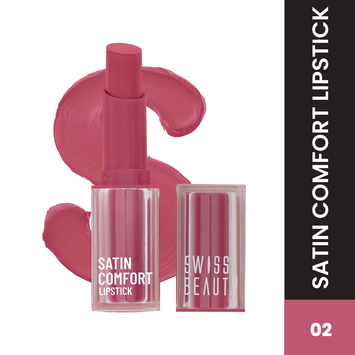 Buy Swiss Beauty Satin Comfort Lipstick - Prime Rose - 3 gm - Purplle