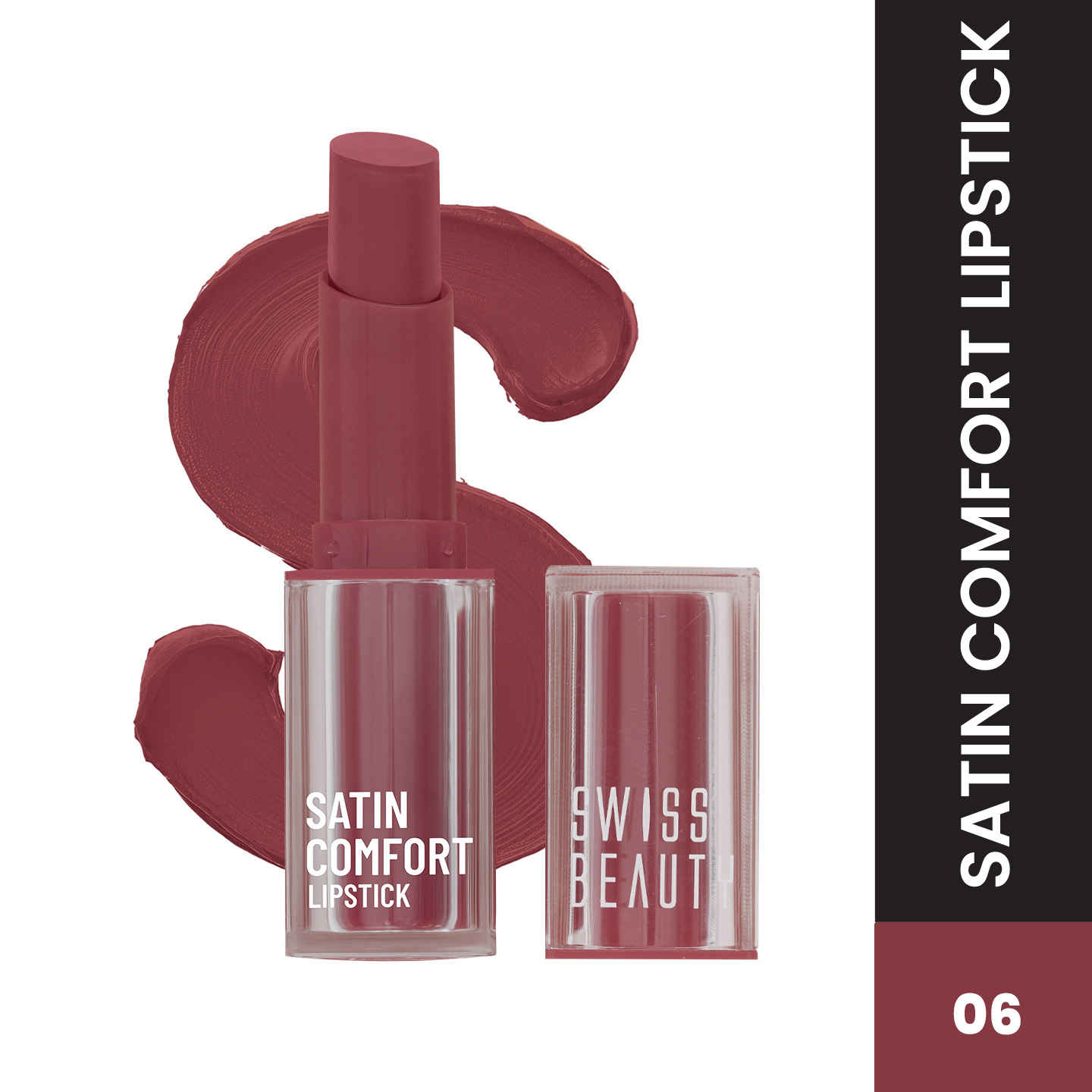 Buy Swiss Beauty Satin Comfort Lipstick - English Rose - 3 gm - Purplle
