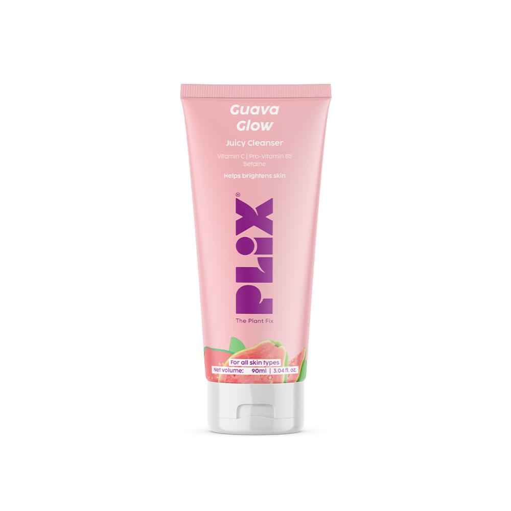 Buy PLIX Guava Glow Juicy Cleanser For Skin Brightening With Vitamin C 90 ml - Purplle