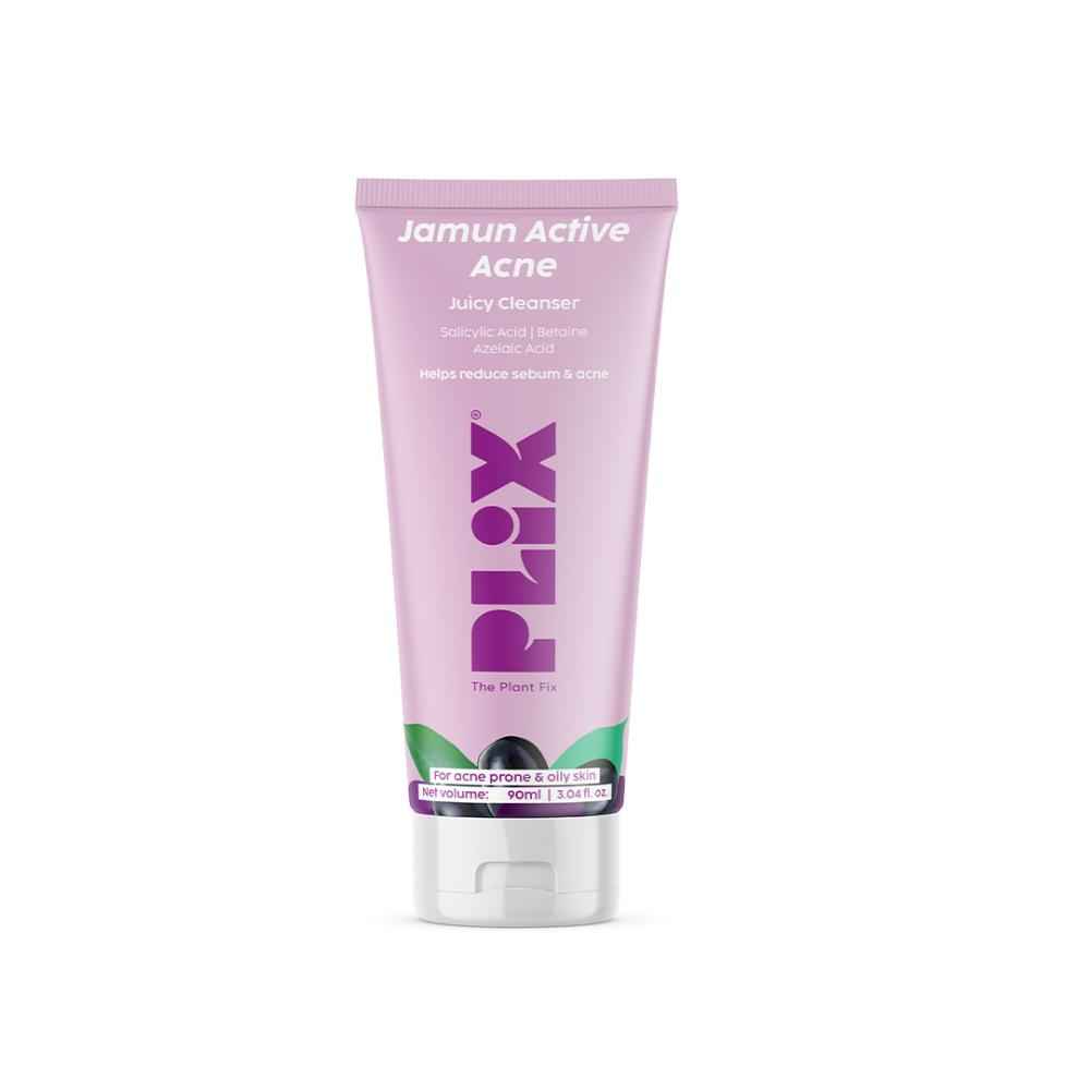 Buy PLIX Jamun Salicylic Acid Cleanser Gel For Active Acne | Acne Prone Skin 90 ml - Purplle