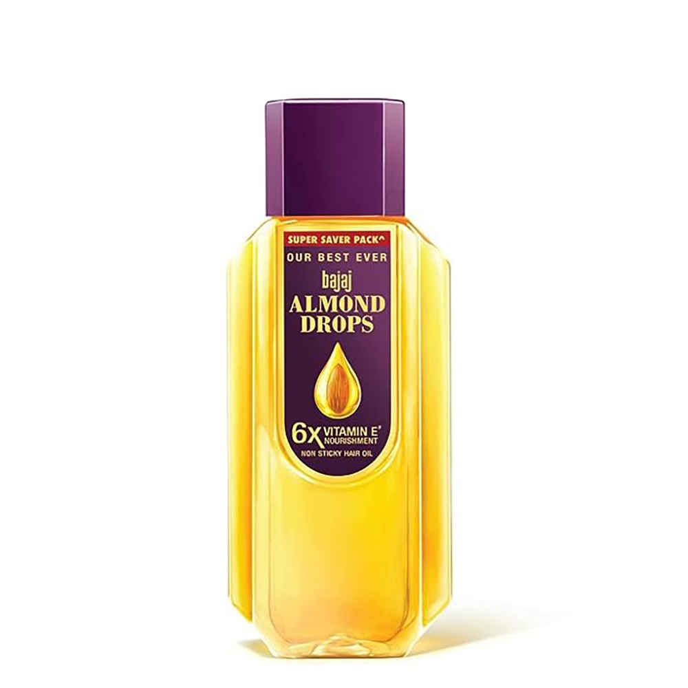Buy Bajaj Almond Drops Hair Oil enriched with 6X Vitamin E, Reduces Hair Fall, 625 ml - Purplle