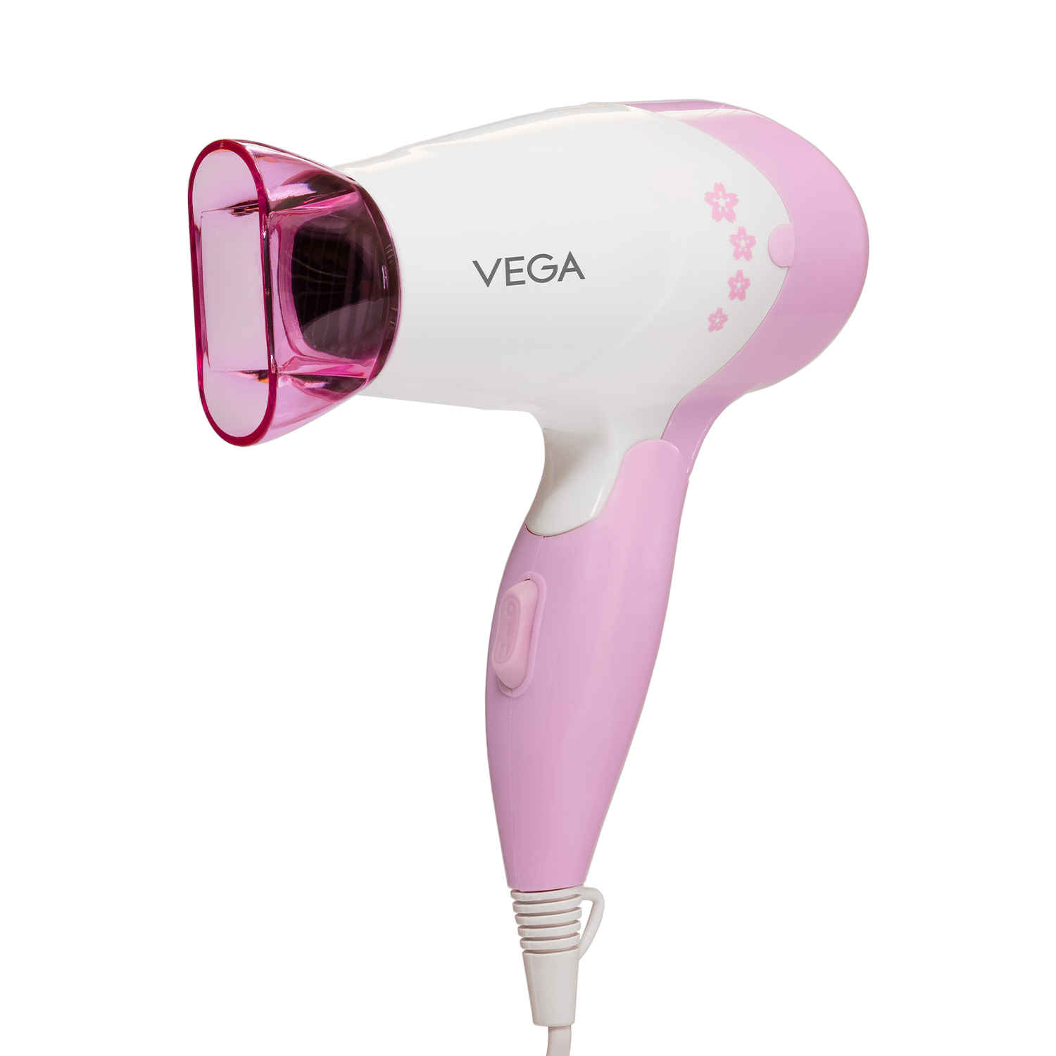 Buy Vega Insta Glam Foldable 1000 Watts Hair Dryer with 2 Heat & Speed Settings, Detachable Nozzle, Overheat Cut-out, Quick Dry with 1000W, Hair Dryer for Women, VHDH-20, (Made in India) - Purplle