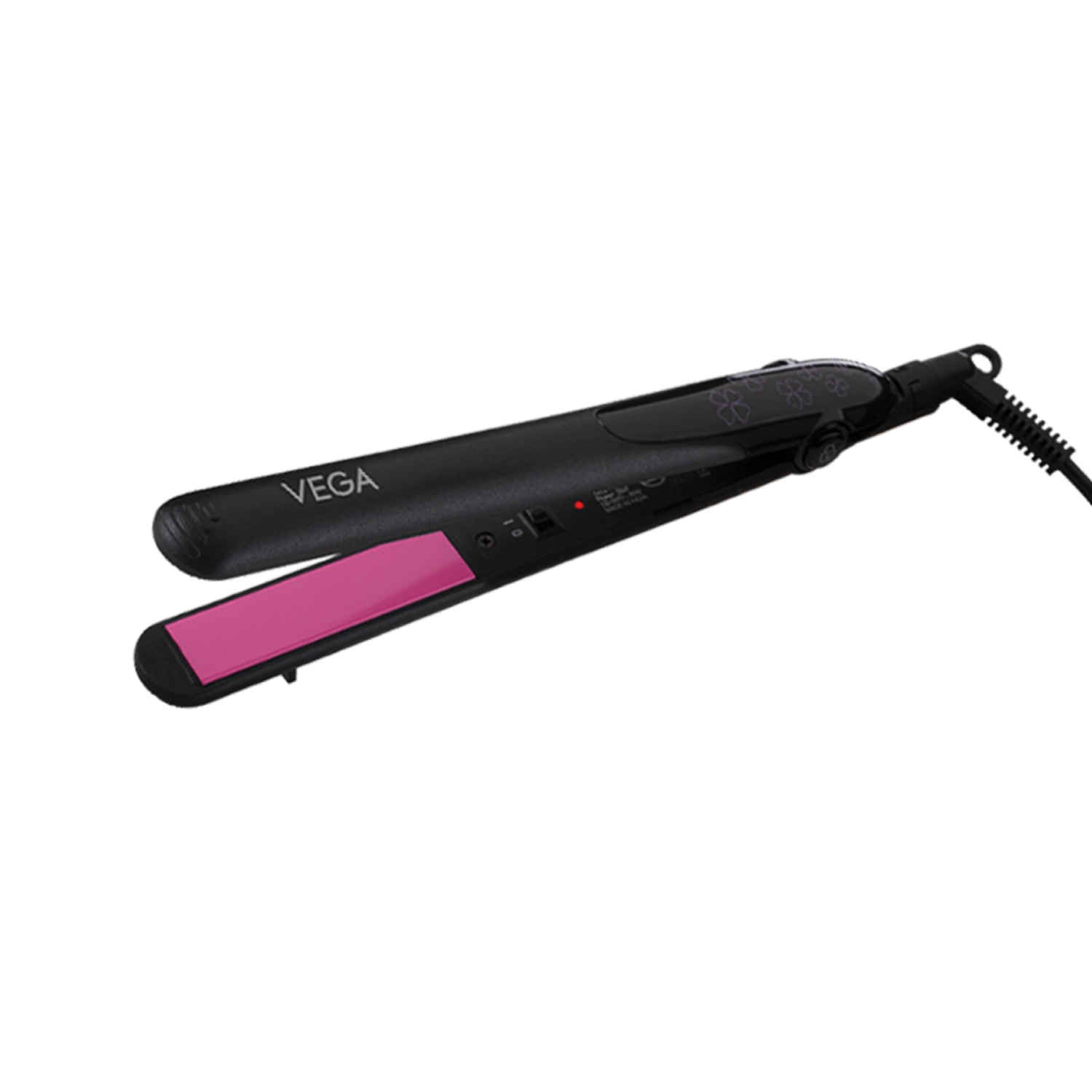 Buy Vega Adore Hair Straightener for Women with Ceramic Coated Plates & Quick Heat-Up, Power ON/OFF Button, Easy Lock Button, 1 Year Warranty, (VHSH-18), (Made in India) - Purplle