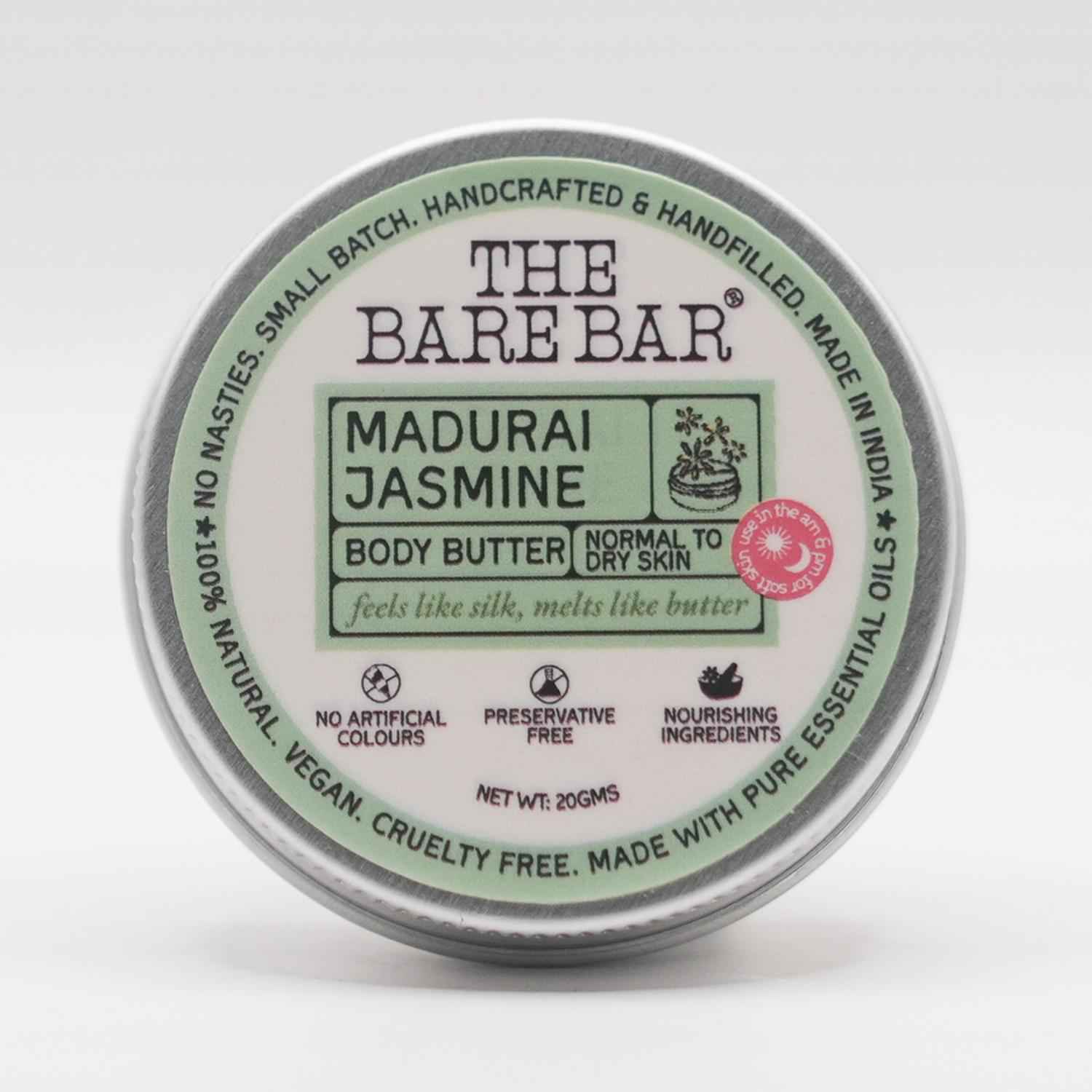 Buy The Bare Bar Madurai Jasmine Cream Deodorant – 20 gm | Aluminium-Free | With Shea Butter, Arrowroot Powder & Vitamin E | Soft Floral Freshness for All Skin Types - Purplle