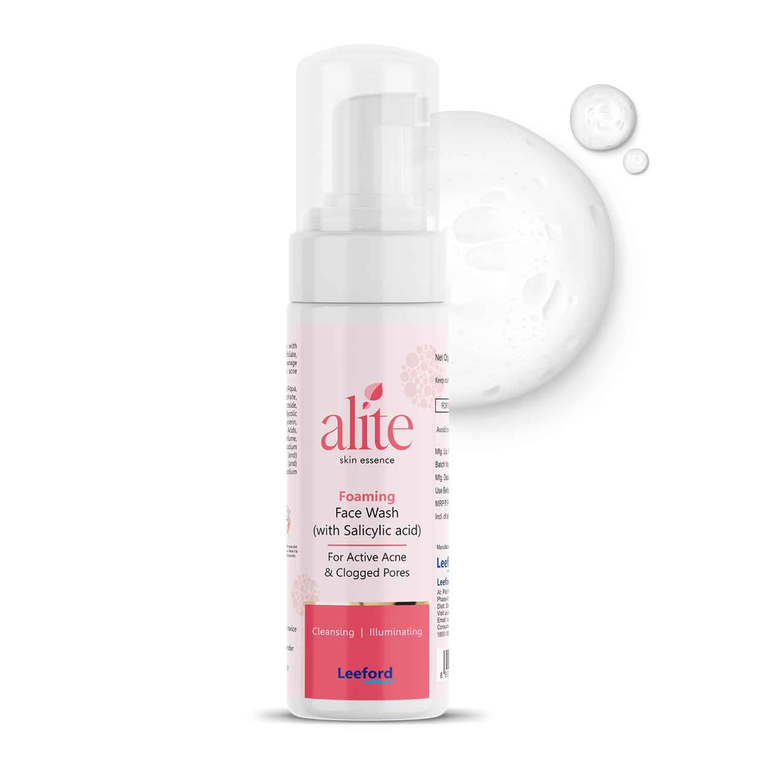 Buy Alite Foaming Facewash with 1% Salicylic Acid | Cleansing & Illuminating Foaming Face Wash For Active Acne & Clogged Pores 60 ml - Purplle