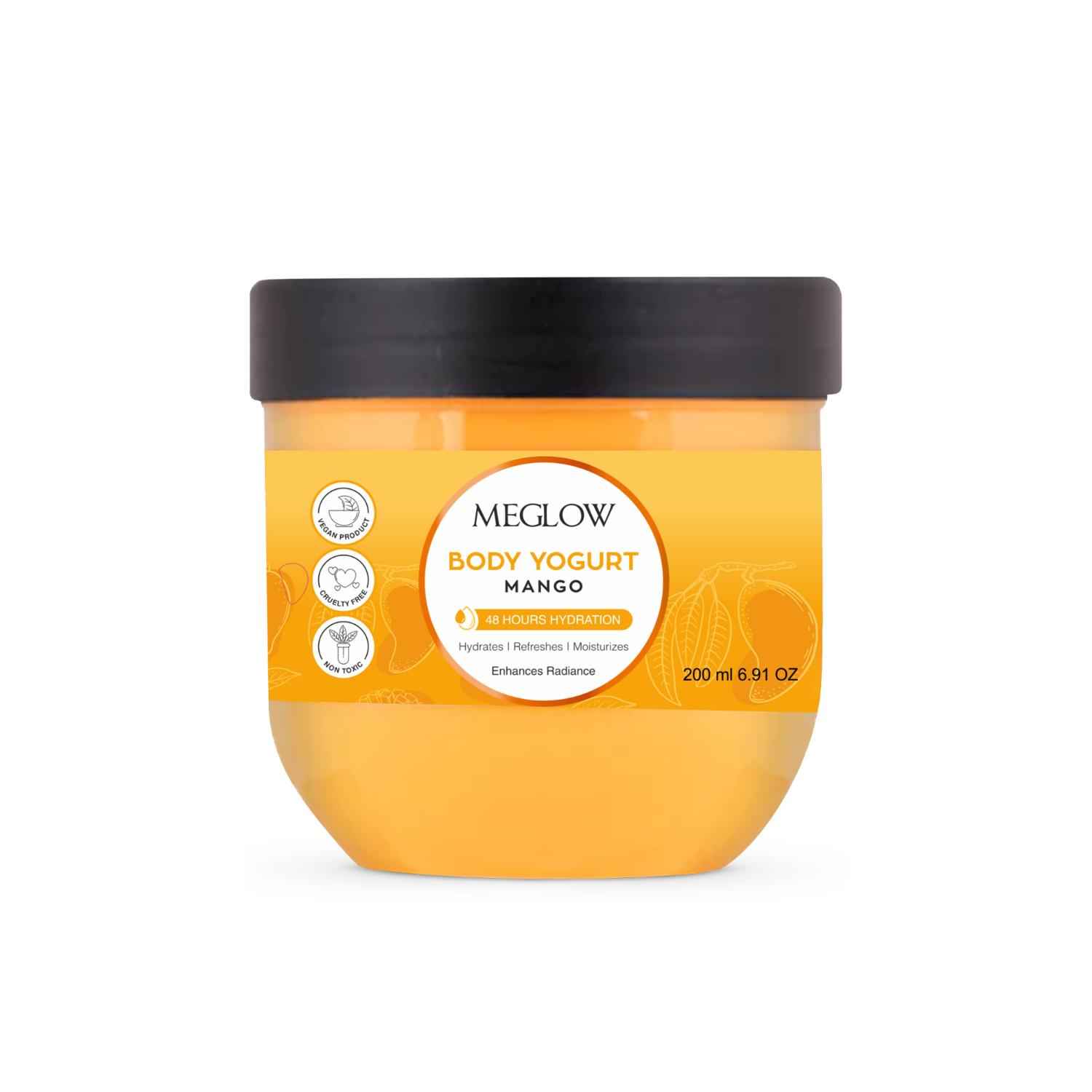 Buy MEGLOW BODY YOGURT (MANGO) 200 ml - Purplle