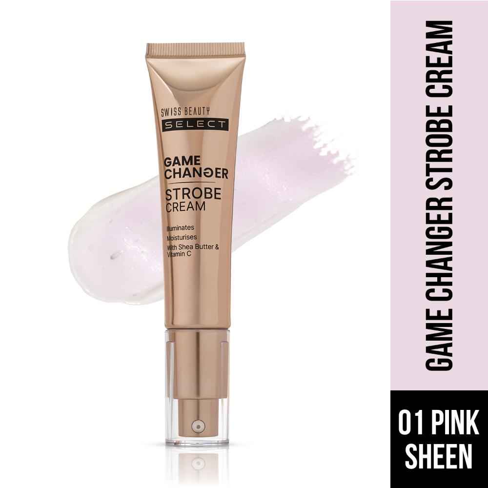 Buy Swiss Beauty Select Game Changer Strobe Cream Enriched With Vitamin C | 35 gm, Pink Sheen - Purplle
