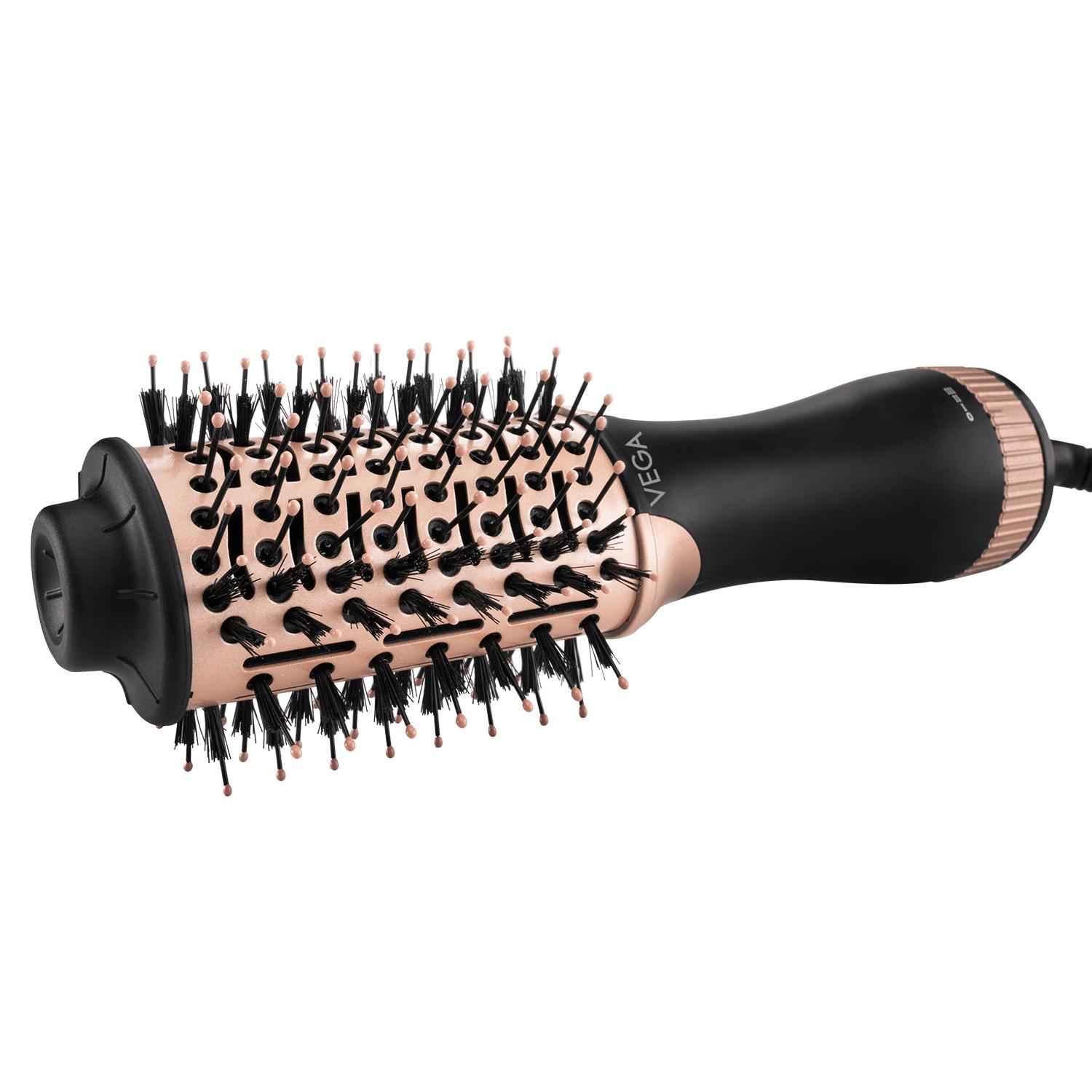 Buy Vega Litstyle L3 Volumizer Hair Blow Dryer Brush with 3 Heat/2 Speed Settings, 360A° Airflow Vent, 3 in 1 Compact Hot Air Brush For Women, Tourmaline Ceramic Coated Barrel 500w, (VHSD-03) | Gift set for women 1 Pc - Purplle
