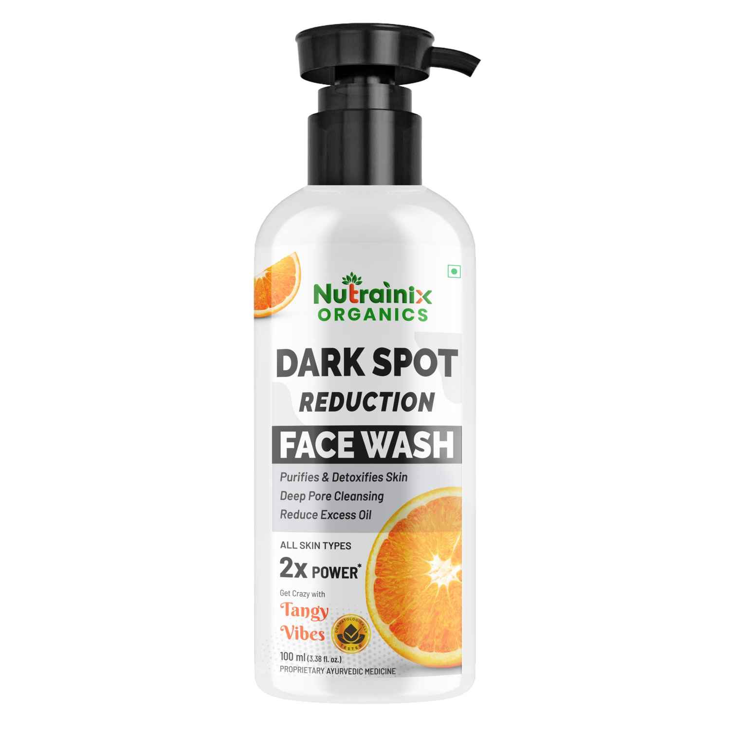 Buy Nutrainix Organics Dark Spot Reduction Face Wash, Corrector & Glow Booster for All Skin Types- 100 ml - Purplle