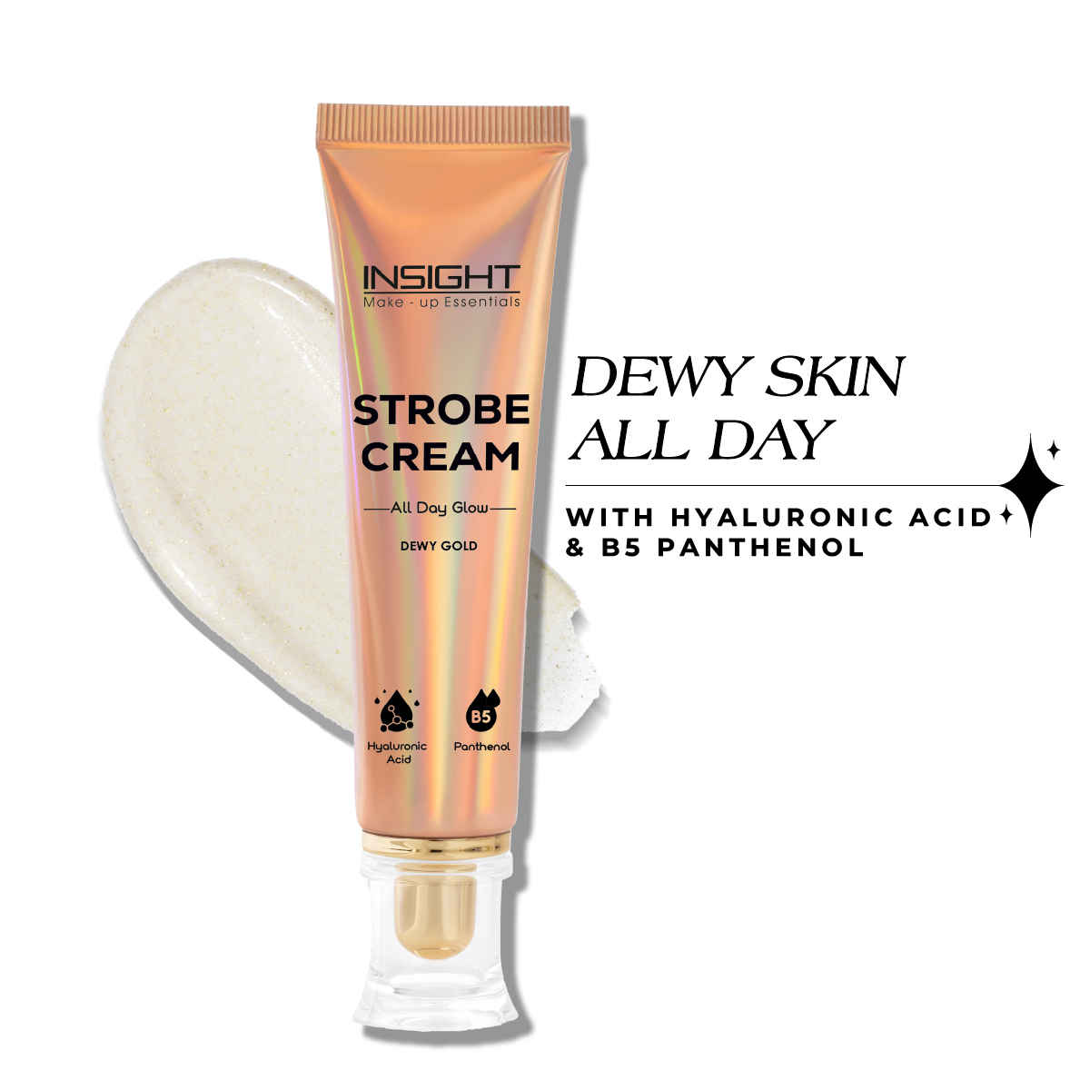 Buy Insight Makeup Essentials Strobe Cream - Dewy Gold – 30 gm - Purplle