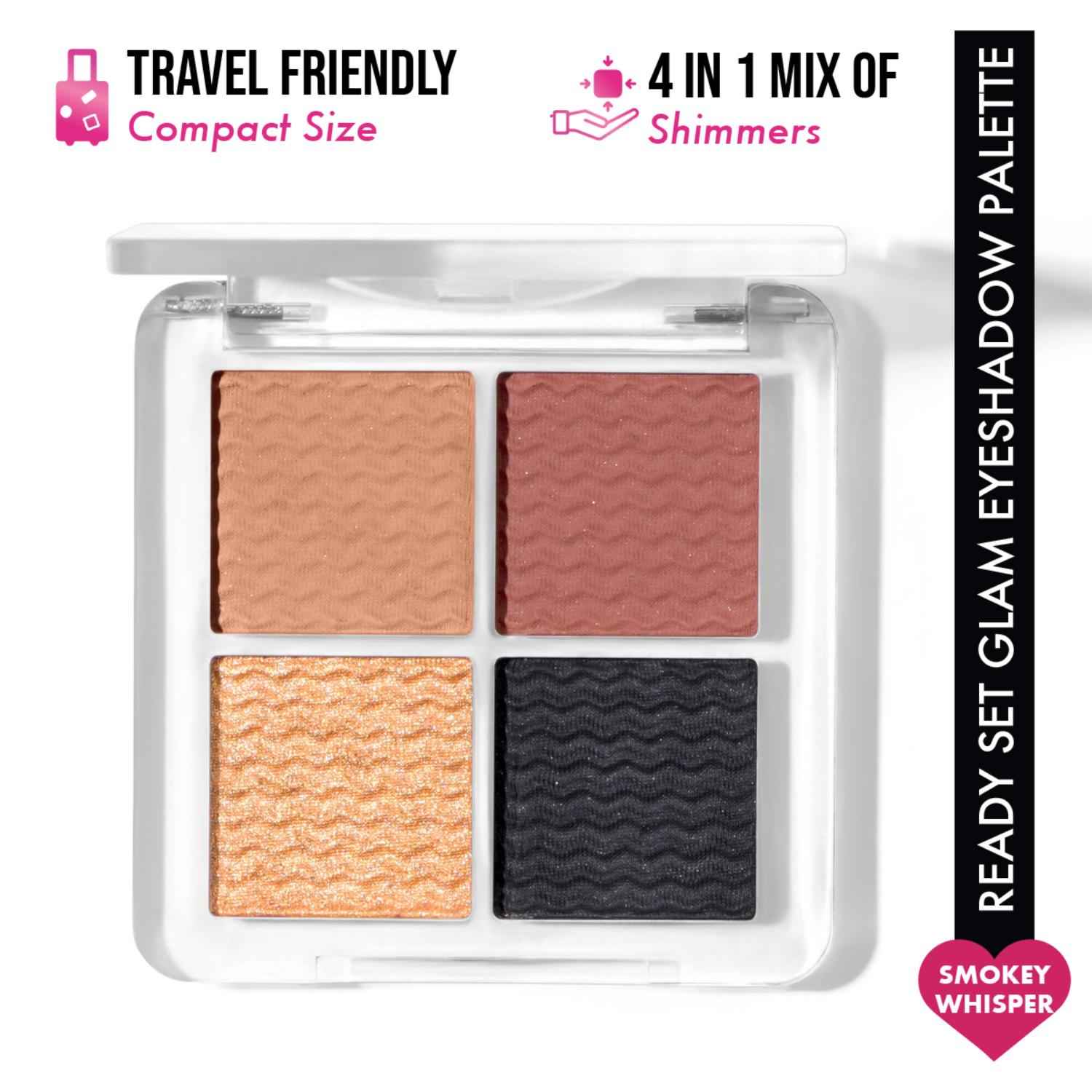 Buy Insight Makeup Essentials Ready Set Glam Eyeshadow Palette - Smokey Whisper – 11 gm - Purplle