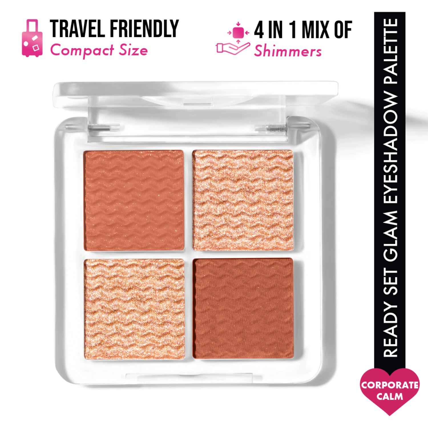 Buy Insight Makeup Essentials Ready Set Glam Eyeshadow Palette - Corporate Calm – 11 gm - Purplle
