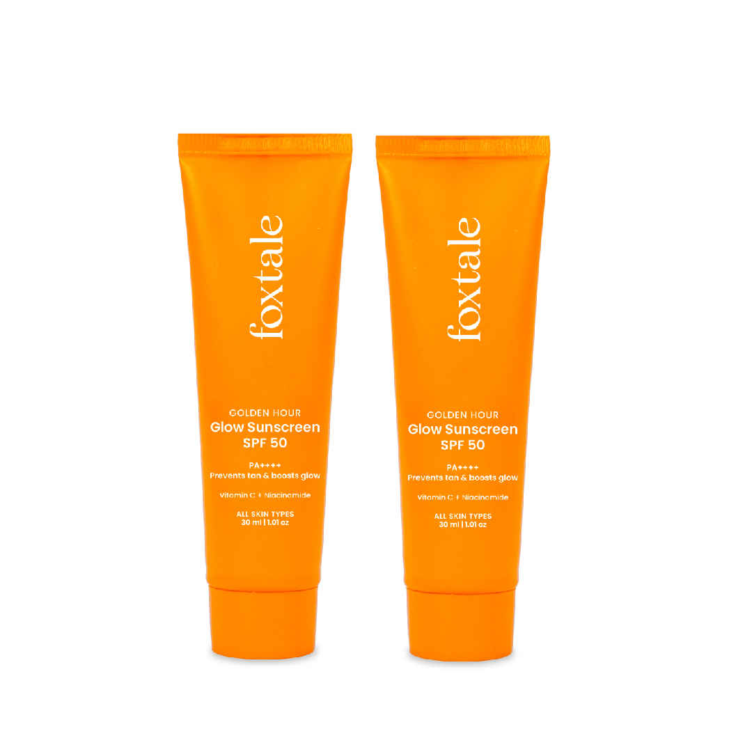 Buy FoxTale Golden Hour Pocket-Fox Duo - SPF 50 Glow Sunscreen (30 ml) + SPF 50 Glow Sunscreen (30 ml) - Purplle