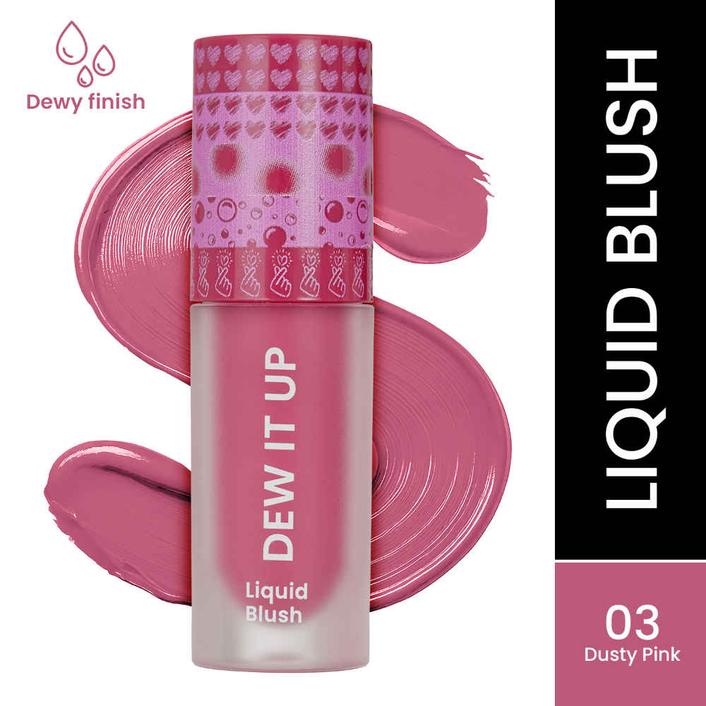 Buy Swiss Beauty Dew It Up Liquid Blush | Dewy Finish| High Colour Payoff | Hydrating | With Vitamin E & C | Dusty Pink - 4 ml - Purplle