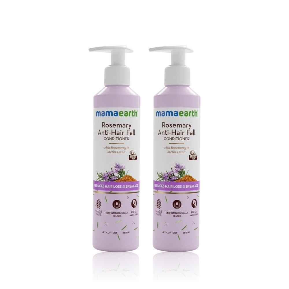 Buy Mamaearth Rosemary Anti-Hair Fall Conditioner with Rosemary & Methi Dana for Reducing Hair Loss & Breakage - 250 ml (Pack of 2) - Purplle