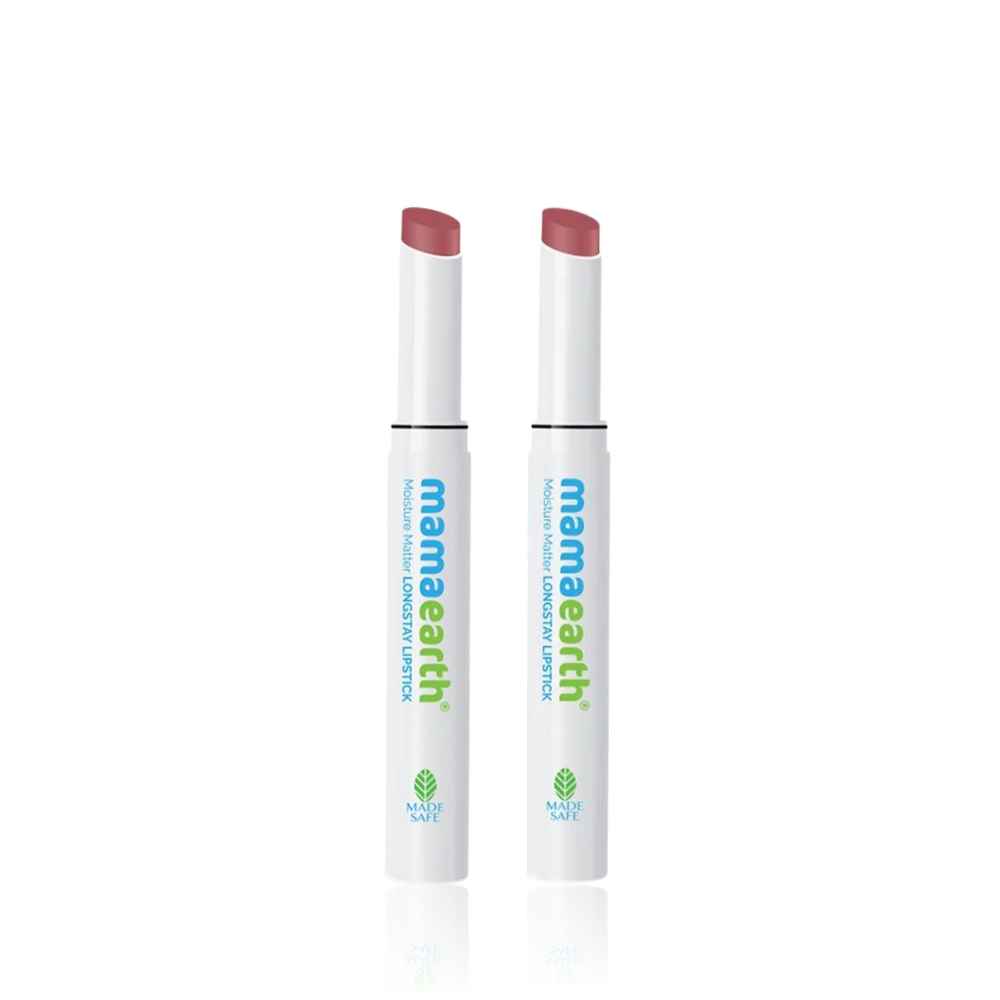 Buy Mamaearth Moisture Matte Long Stay Lipstick with Avocado Oil & Vitamin E For 12 Hour Long Stay & 8 Hour Moisture Lock - 2 gm| Plum Punch (Pack of 2) - Purplle