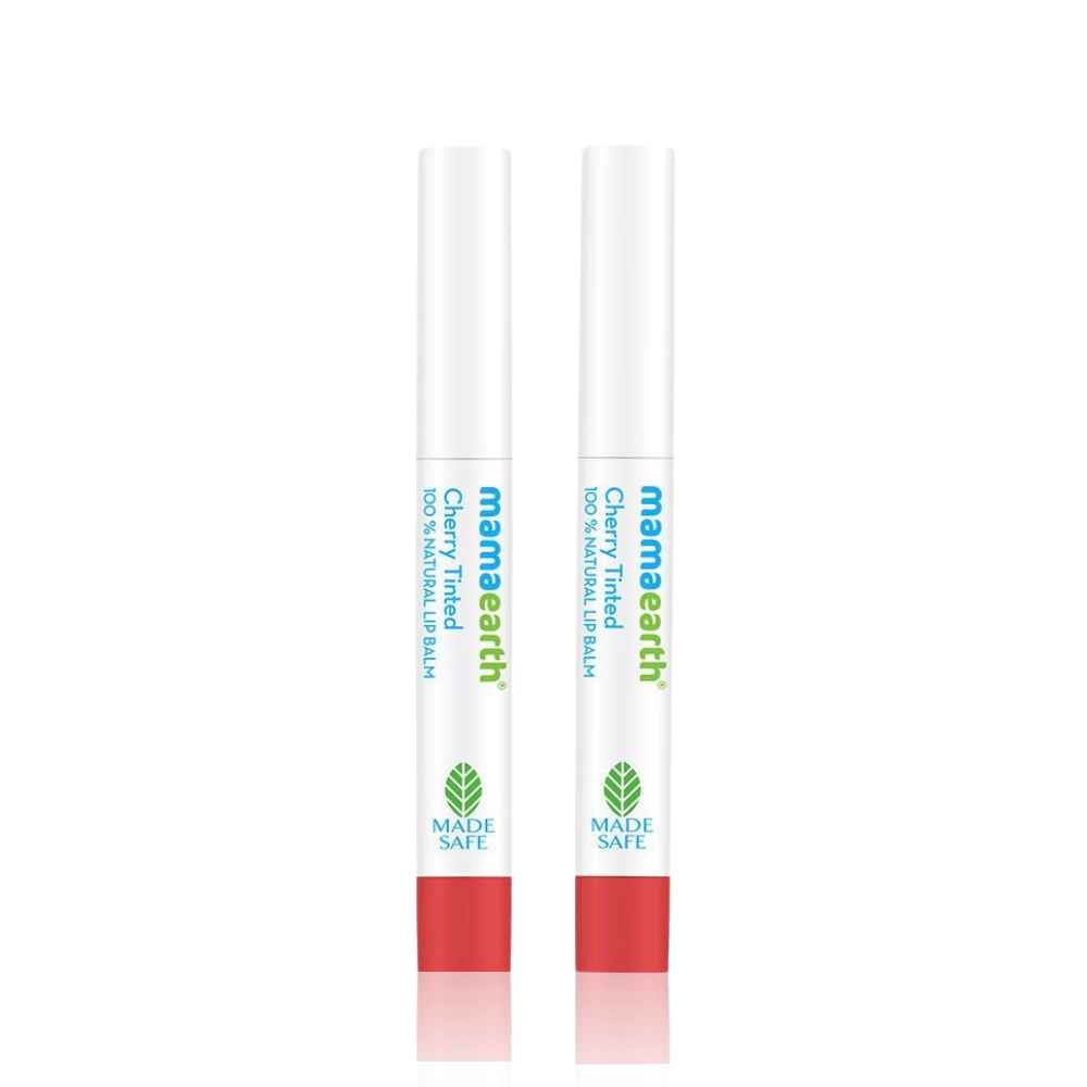 Buy Mamaearth Cherry Tinted 100% Natural Lip Balm for Women with Cherry and Coconut Oil (2 gm) (Pack of 2) - Purplle