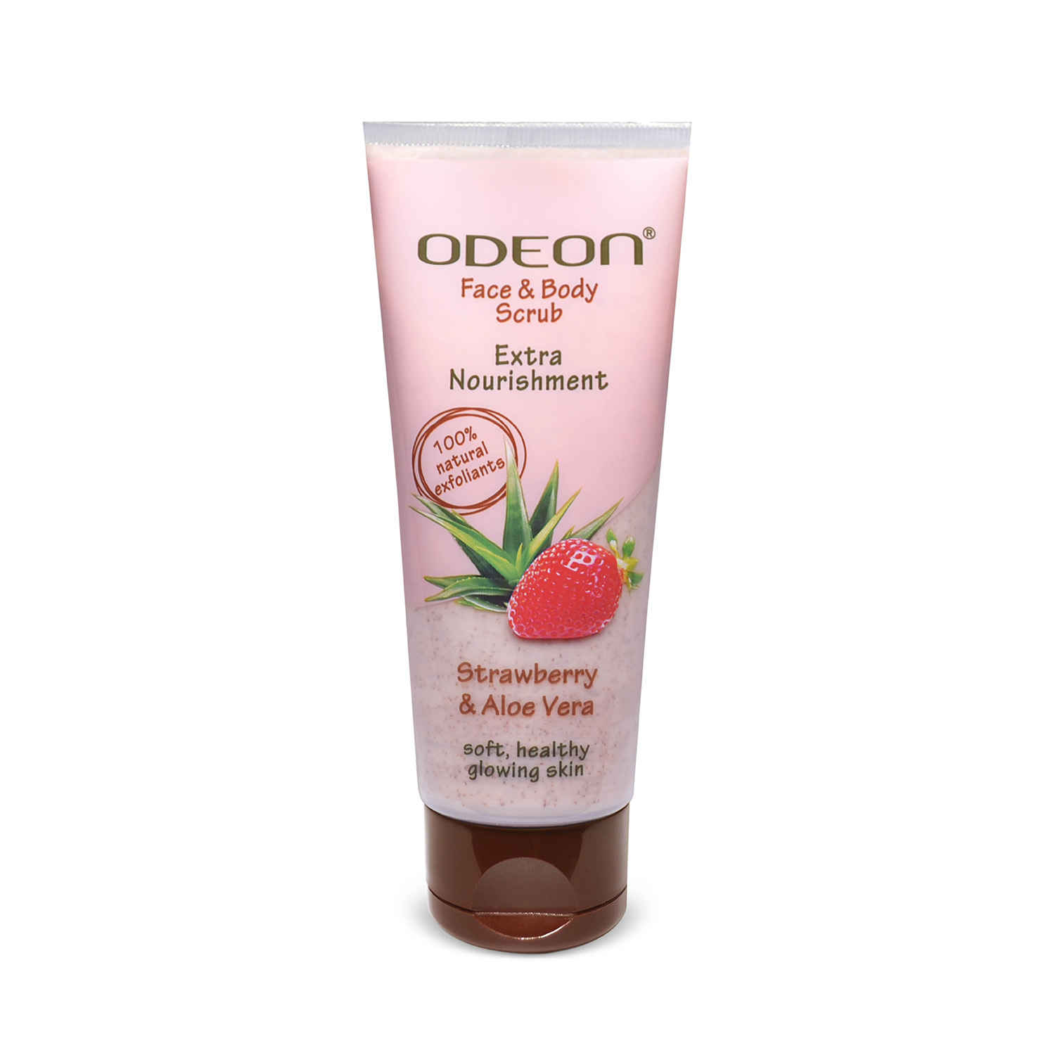Buy Odeon Nourishing Strawberry & Aloe Vera Face & Body Scrub I Gentle Exfoliating Scrub for Reducing Dark Spots I Reduces Tan - 100 ml - Purplle