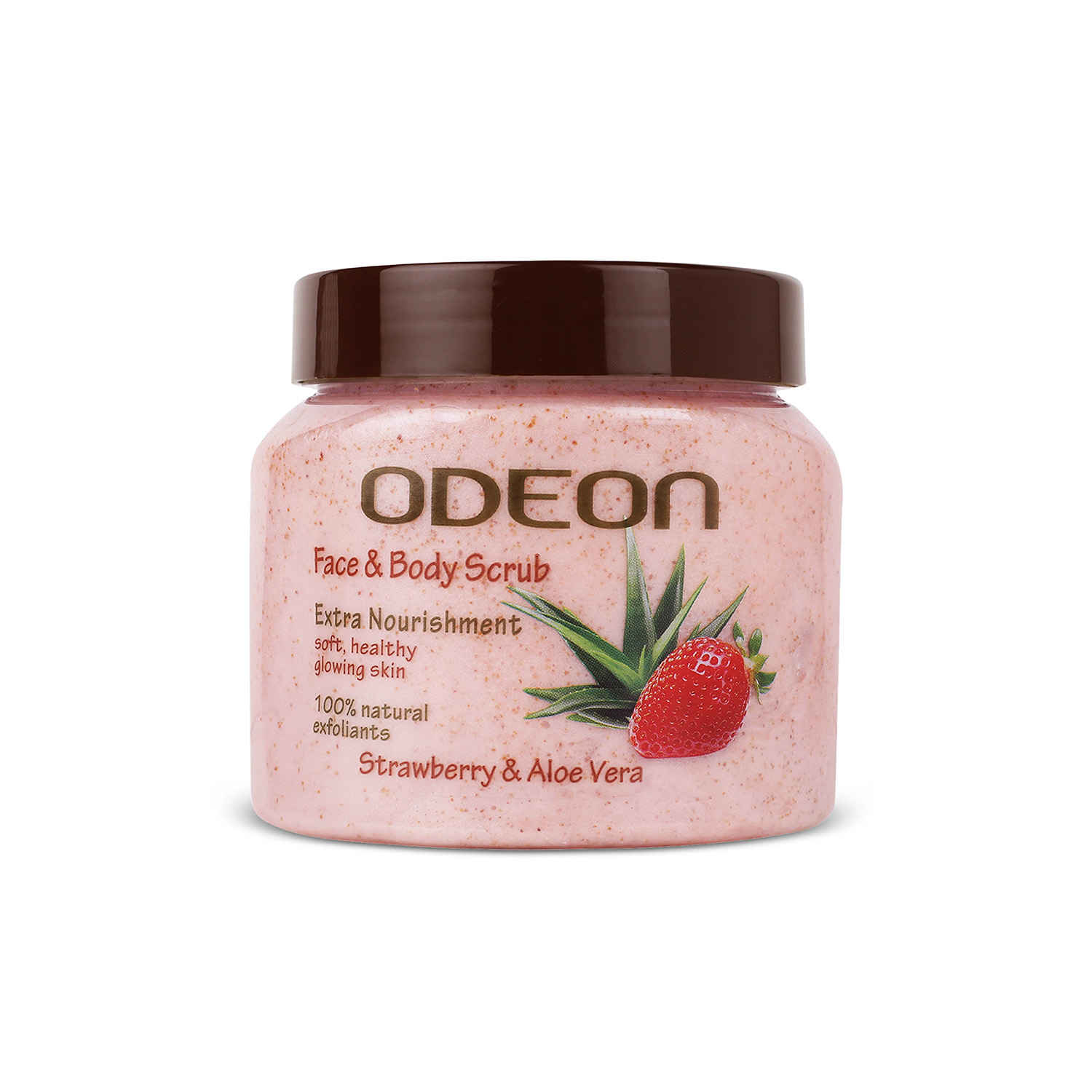 Buy Odeon Nourishing Strawberry & Aloe Vera Face & Body Scrub I Gentle Exfoliating Scrub for Reducing Dark Spots I Reduces Tan - 300 ml - Purplle