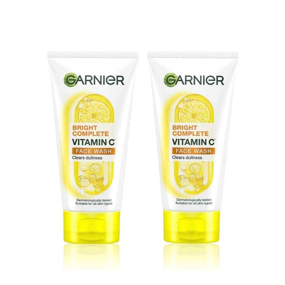 Buy Garnier Skin Naturals Bright Complete Vitamin C Face Wash - For Brighter & Glowing Skin - Daily Cleanser Suitable For all Skin Types (150 gm)- Pack of 2 - Purplle