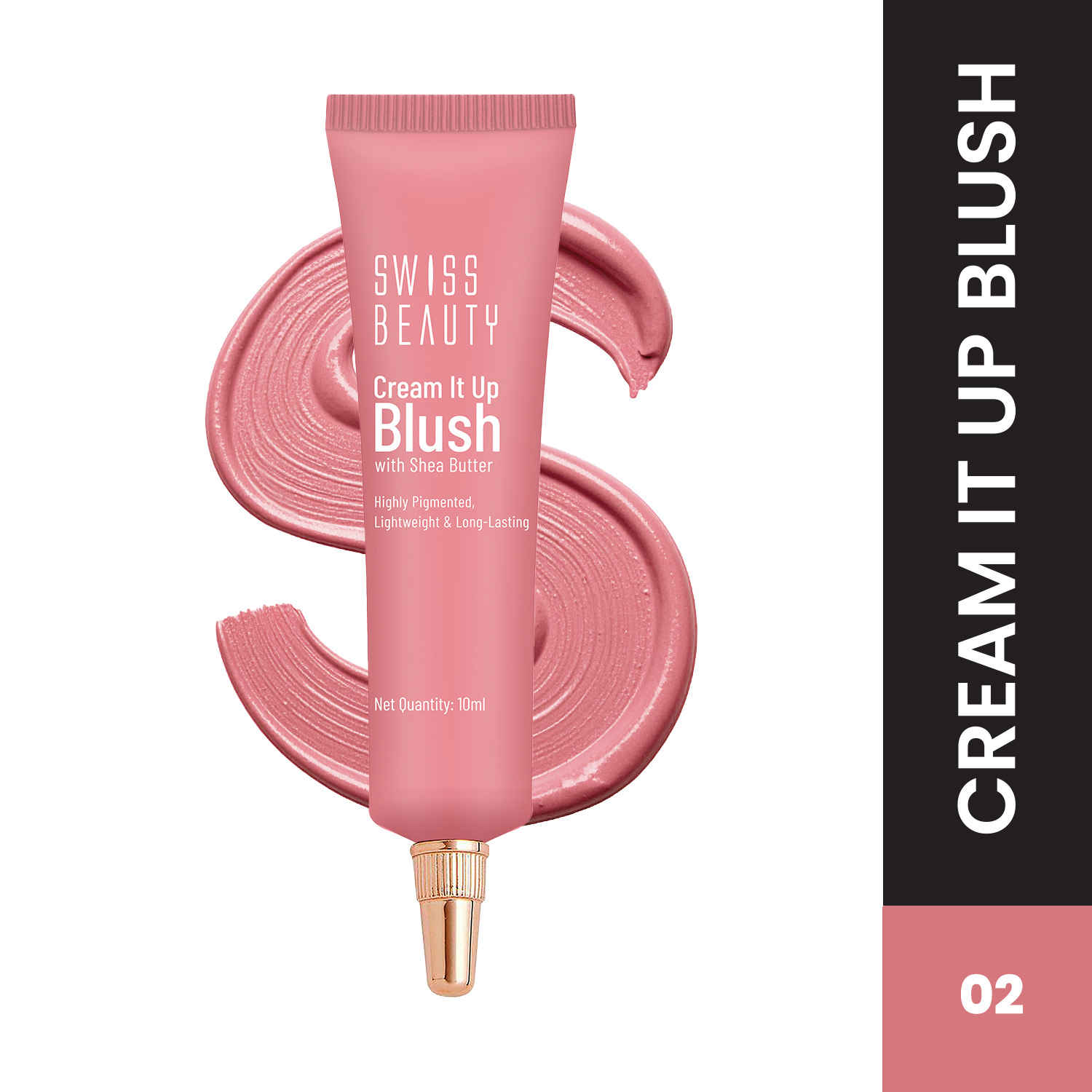 Buy Swiss Beauty Cream It Up Blusher With Shea Butter | Highly Pigmented | Long-lasting | Buildable & Blendable | All Skin Types|2|Natural Flush - Purplle