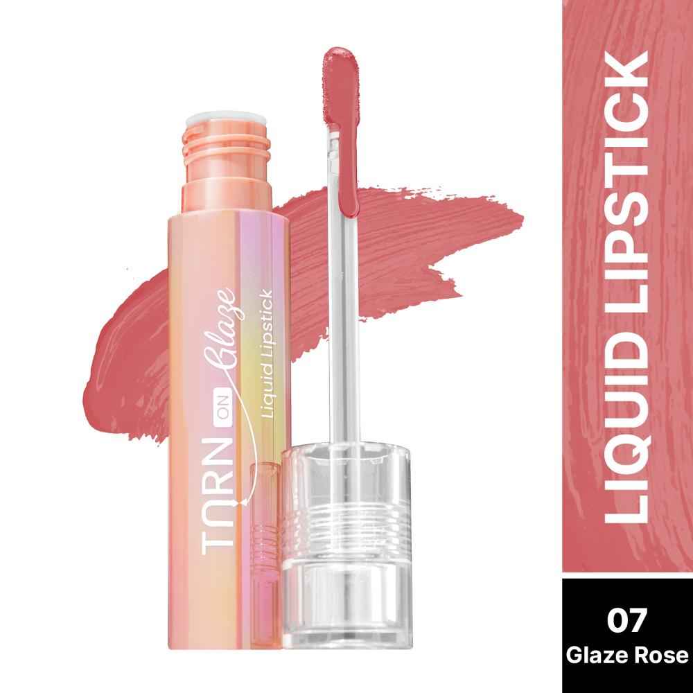 Buy Swiss Beauty Select Turn on Glaze Liquid Lipstick| Vinyl- Like-Shine | Infused with Vitamin E and Argon Oil | Rose 3 ml - Purplle