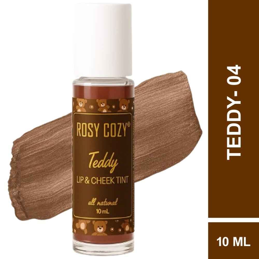 Buy Rosy Cozy Lip And Cheek Tint (Teddy) For Women And Girls | 100% Organic With Pure & Natural Ingredients | Waterproof Long Lasting Lip & Cheek Tint Liquid Lip Tint Liquid Lip And Cheeck Tint 10 ml - Purplle