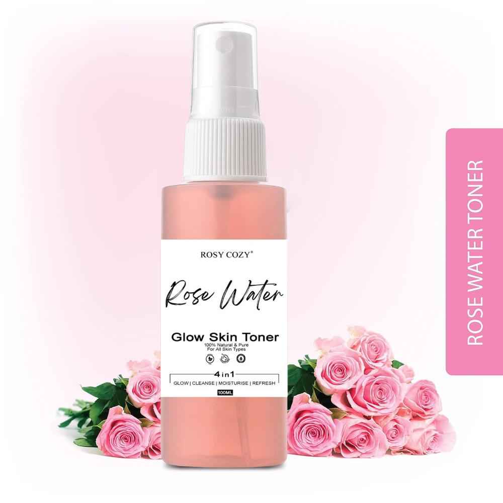 Buy Rosy Cozy Premium Rose Water - With No Paraben | Cleanses, Hydrates & Moisturises Skin | Balances & Restores Skin'S Ph Levels | For All Skin Types Face Toner 100 ml - Purplle