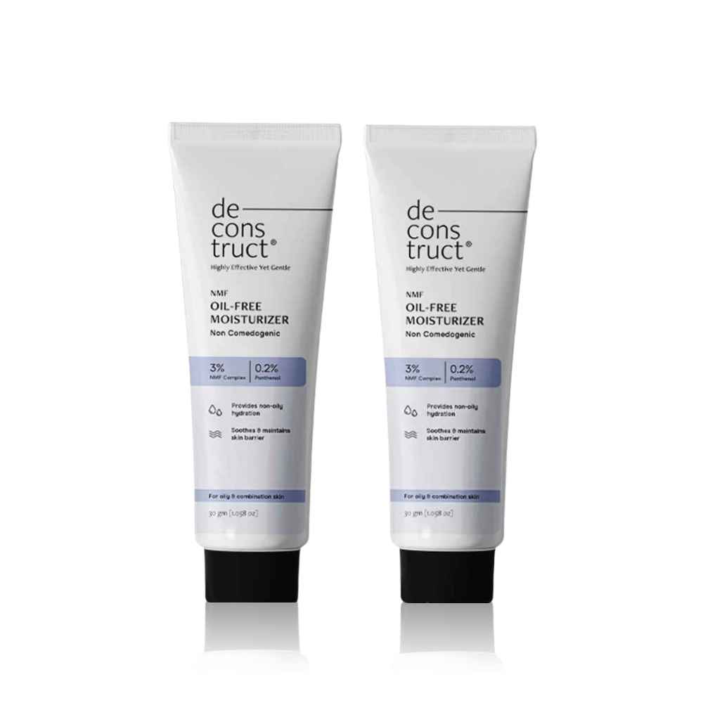 Buy Deconstruct Oil-Free Moisturizer | Non Sticky Fast absorbing | 72 Hr Hydration (Pack of 2) 30 gm each - Purplle