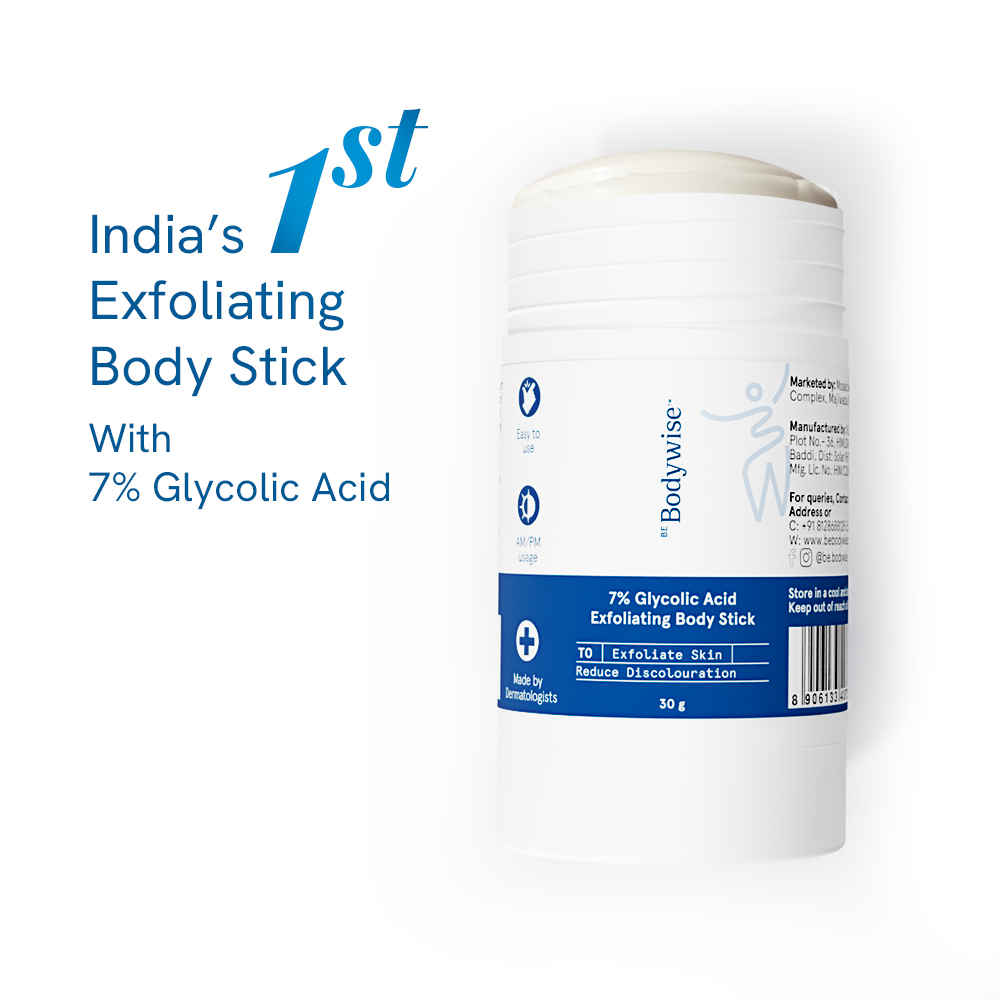 Buy Be Bodywise 7% Glycolic Acid Exfoliating Body Stick - For KP Bumps, Ingrown Hair & Rough Skin- 30 gm - Purplle