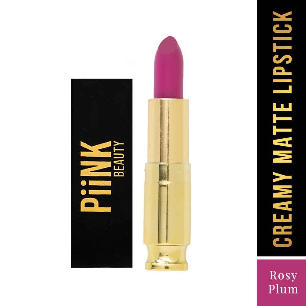 Buy Piink Beauty Weightless Creamy Matte Lipstick- Rosy Plum CM-03 (4.2g) 4.2 gm - Purplle