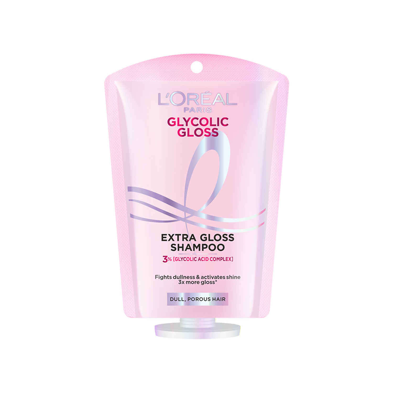 Buy L'Oreal Paris Glycolic Gloss Shine Boosting Shampoo, Powered By 3% Glycolic Acid, For Dull Hair, Restores Hair Quality for Gives 3x More Gloss, 25 ml - Purplle