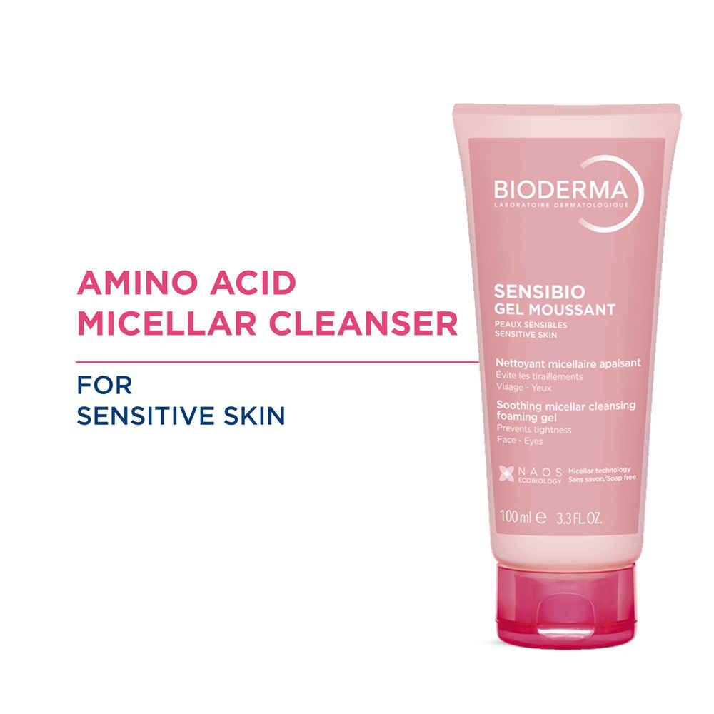 Buy Bioderma Sensibio Face Gel Moussant 100 ml - Purplle