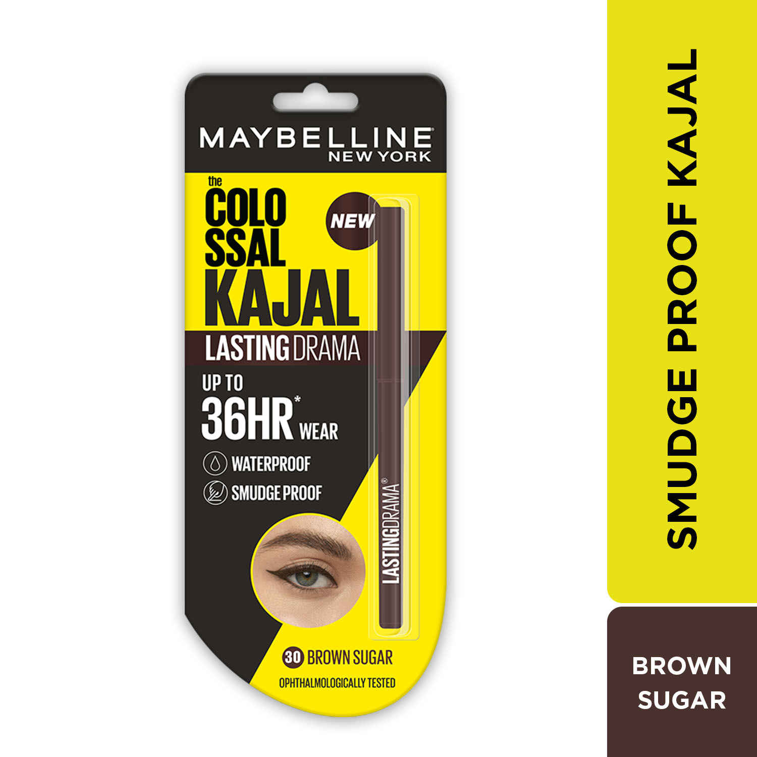 Buy Maybelline New York Colossal Lasting drama Kajal - 36H Wear, Waterproof, Smudge Proof Kajal - 30 Brown Sugar, 1 gm - Purplle
