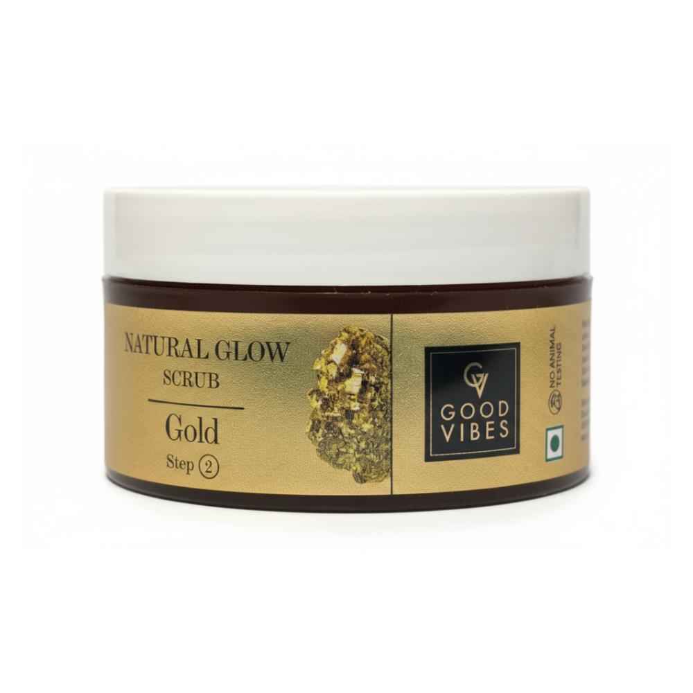 Buy Good Vibes Natutral Gold Glow Scrub (50 gm) - Purplle