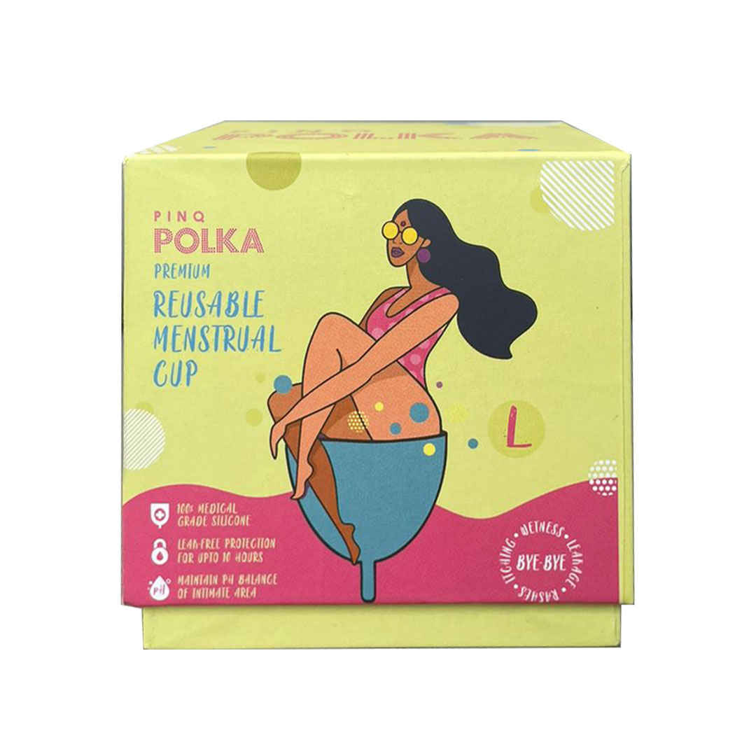 Buy PINQ POLKA Menstrual Cup Large (1 Pc) - Purplle