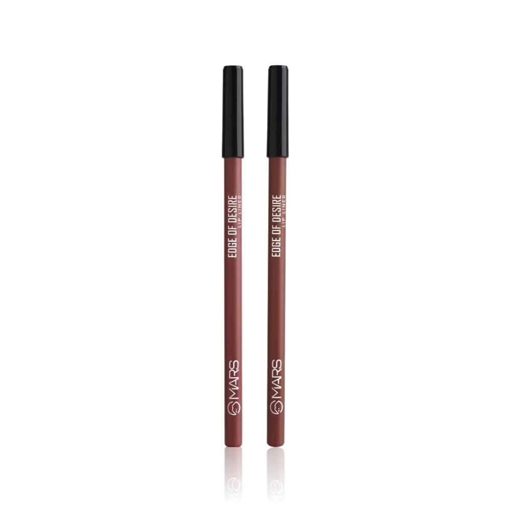 Buy MARS Edge of Desire Matte Lip Liner | One Swipe Smooth Application | Long Lasting Lip Pencil (1.4 gm) DEEP DAWN + SCANDALOUS BROWN Combo of 2 - Purplle